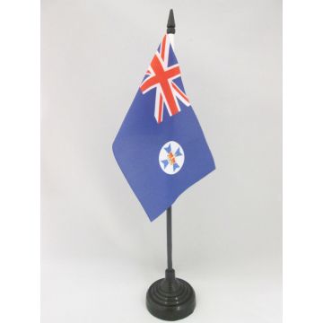 DRAPEAU DE TABLE QUEENSLAND 15x10cm - PETIT DRAPEAUX DE BUREAU AUSTRALIEN - AUSTRALIE 10 x 15 cm