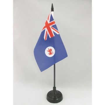 DRAPEAU DE TABLE TASMANIE 15x10cm - PETIT DRAPEAUX DE BUREAU AUSTRALIEN - AUSTRALIE 10 x 15 cm