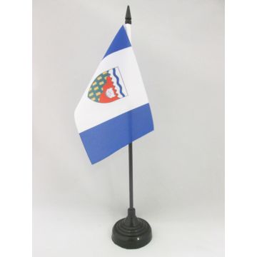 DRAPEAU DE TABLE TERRITOIRES DU NORD-OUEST 15x10cm - PETIT DRAPEAUX DE BUREAU CANADIEN - CANADA 10 x 15 cm