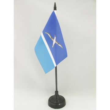 DRAPEAU DE TABLE ÎLES MIDWAY 15x10cm - PETIT DRAPEAUX DE BUREAU AMÉRICAIN 10 x 15 cm