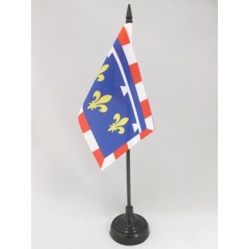 DRAPEAU DE TABLE CENTRE 15x10cm - PETIT DRAPEAUX DE BUREAU CENTRISTE - FRANCE 10 x 15 cm