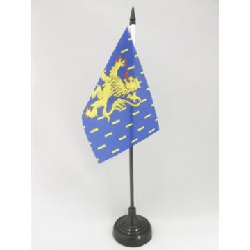 DRAPEAU DE TABLE FRANCHE-COMTÉ 15x10cm - PETIT DRAPEAUX DE BUREAU FRANC-COMTOIS - PROVINCE 10 x 15 cm