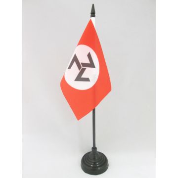 DRAPEAU DE TABLE AWB MOUVEMENT DE RÉSISTANCE AFRIKANER 15x10cm - PETIT DRAPEAUX DE BUREAU AFRIQUE DU SUD 10 x 15 cm