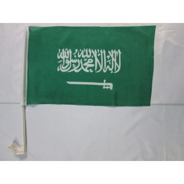 Drapeau de voiture ARABIE SAOUDITE 45x30cm - Carflag SAOUDIEN 30 x 45 cm