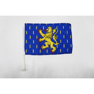 Drapeau de voiture Franche-Comté 45x30cm - Carflag franc-comtois - province 30 x 45 cm
