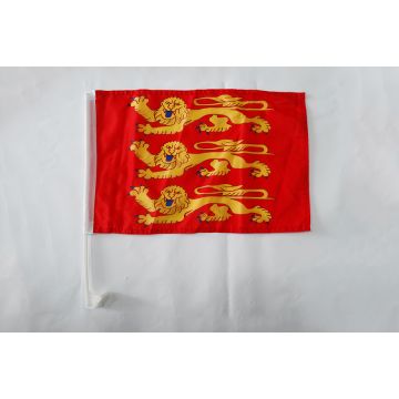 Drapeau de voiture Haute-Normandie 45x30cm - Carflag haut-normand - France 30 x 45 cm