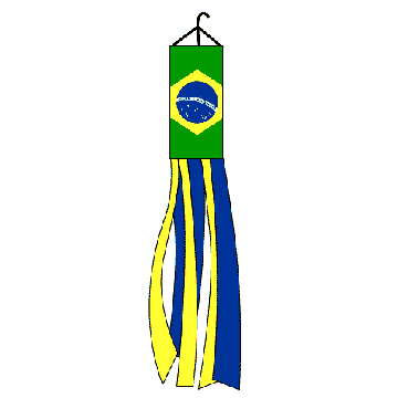 DRAPEAU MANCHE A AIR BRÉSIL 150cm - WINDSOCK BRÉSILIEN 150 cm