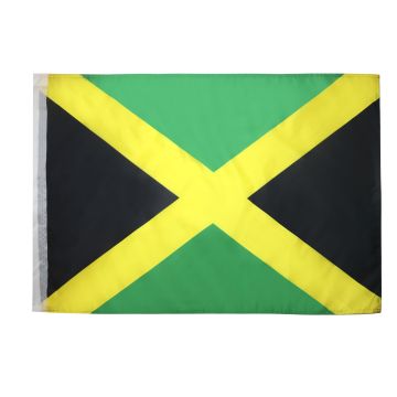DRAPEAU JAMAÏQUE 90x60cm - DRAPEAU JAMAÏCAIN 60 x 90 cm Fourreau pour hampe