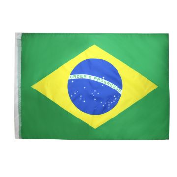 DRAPEAU BRÉSIL 90x60cm - DRAPEAU BRÉSILIEN 60 x 90 cm Fourreau pour hampe