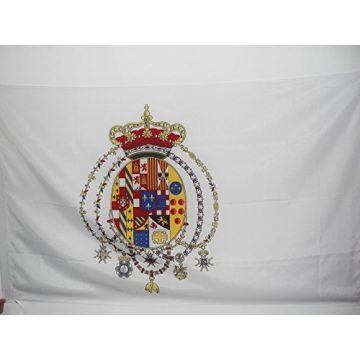 DRAPEAU ROYAUME DES DEUX-SICILES 1816 90x60cm - DRAPEAU ITALIE - SICILE 60 x 90 cm Fourreau pour hampe