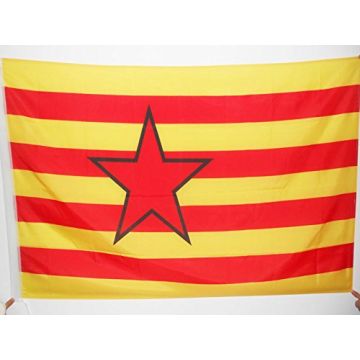 DRAPEAU ARAGON INDÍ?PENDENTISTE 90x60cm - DRAPEAU NATIONALISTE ARAGONAIS 60 x 90 cm Fourreau pour hampe