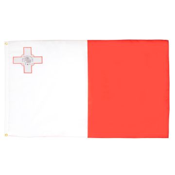 DRAPEAU MALTE 90x60cm - DRAPEAU MALTAIS 60 x 90 cm - DRAPEAUX