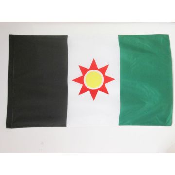 DRAPEAU KURDISTAN IRAKIEN 90x60cm - DRAPEAU KURD 60 x 90 cm Fourreau pour hampe