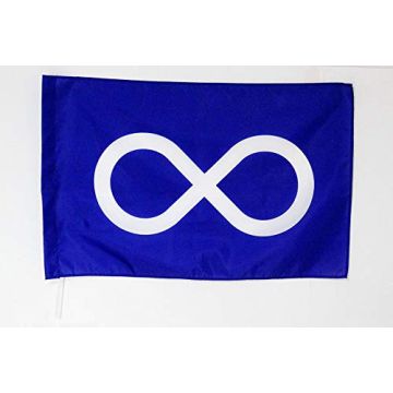 Drapeau Métis de la Saskatchewan et du Québec 90x60cm - Drapeau métisse 60 x 90 cm Fourreau pour hampe
