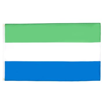 DRAPEAU SIERRA LEONE 90x60cm - DRAPEAU SIERRA-LÉONAIS 60 x 90 cm - DRAPEAUX