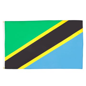 DRAPEAU TANZANIE 90x60cm - DRAPEAU TANZANIEN 60 x 90 cm - DRAPEAUX