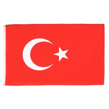 DRAPEAU TURQUIE 90x60cm - DRAPEAU TURC 60 x 90 cm - DRAPEAUX