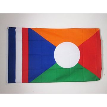 DRAPEAU LA RÍ?UNION ALTERNATIF 90x60cm - DRAPEAU RÍ?UNIONAIS - FRANCE 60 x 90 cm - DRAPEAUX