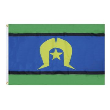 DRAPEAU ILES DU DÉTROIT DE TORRÈS 90x60cm - DRAPEAU INDIGÈNE AUSTRALIEN - AUSTRALIE 60 x 90 cm - DRAPEAUX