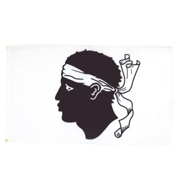 DRAPEAU CORSE 90x60cm - DRAPEAU PROVINCE CORSE 60 x 90 cm - DRAPEAUX