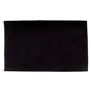 DRAPEAU UNICOLORE NOIR 90x60cm - DRAPEAU DE COULEUR NOIRE 60 x 90 cm - DRAPEAUX