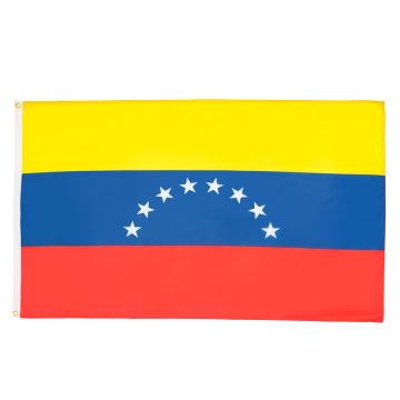 DRAPEAU VÉNÉZUELA SANS ECUSSON 90x60cm - DRAPEAU VÉNÉZUELIEN 8 ÉTOILES 60 x 90 cm - DRAPEAUX