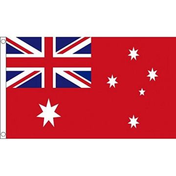 DRAPEAU AUSTRALIE RED ENSIGN 90x60cm - DRAPEAU PAVILLON MARCHAND AUSTRALIEN 60 x 90 cm - DRAPEAUX