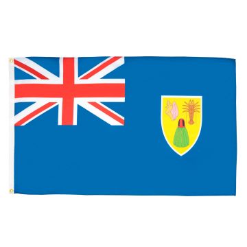 DRAPEAU ILES TURQUES-ET-CAÏQUES 90x60cm - DRAPEAU ANGLAIS 60 x 90 cm - DRAPEAUX
