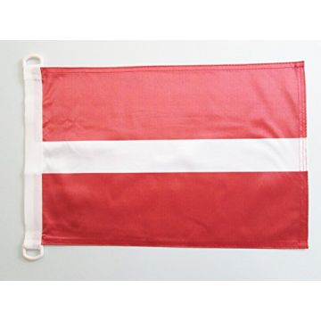 PAVILLON NAUTIQUE LETTONIE 45x30cm - DRAPEAU DE BATEAU LETTON 30 x 45 cm