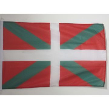 PAVILLON NAUTIQUE PAYS BASQUE 45x30cm - DRAPEAU DE BATEAU BASQUE 30 x 45 cm