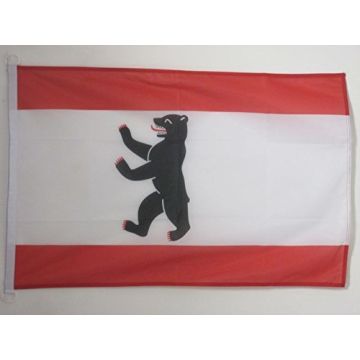 PAVILLON NAUTIQUE BERLIN 45x30cm - DRAPEAU DE BATEAU BERLINOIS - ALLEMAGNE 30 x 45 cm