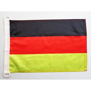 PAVILLON NAUTIQUE ALLEMAGNE 45x30cm - DRAPEAU DE BATEAU ALLEMAND 30 x 45 cm