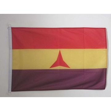 PAVILLON NAUTIQUE ESPAGNOL RÍ?PUBLICAIN BRIGADES INTERNATIONALES 45x30cm - DRAPEAU DE BATEAU ESPAGNE RÍ?PUBLICAINE 30 x 45 cm