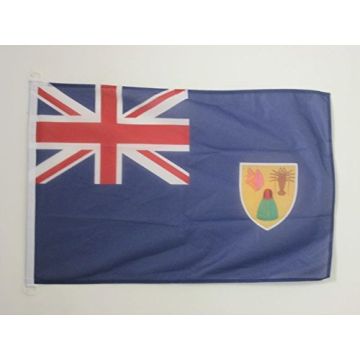 PAVILLON NAUTIQUE ILES TURQUES-ET-CAÏQUES 45x30cm - DRAPEAU DE BATEAU ANGLAIS 30 x 45 cm