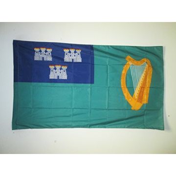 DRAPEAU DUBLIN 90x60cm - DRAPEAU VILLE DE DUBLIN EN IRLANDE 60 x 90 cm Fourreau pour hampe