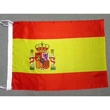 DRAPEAU ESPAGNE 45x30cm - PAVILLON ESPAGNOL 30 x 45 cm polyester léger